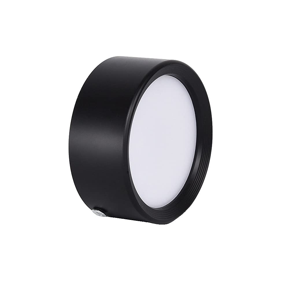 OZZKI Recessed Set of 1 LED Recessed Ceiling Lights LED Downlights Pivotable and Rotatable Fitted Light Warm White Metal Black M