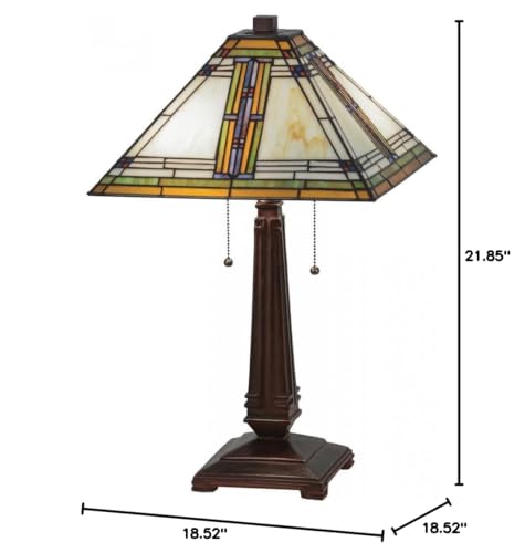 Meyda Tiffany 23&quot; Mahogany Bronze Metal Lighting Fixture - Elegant Decorative Accent