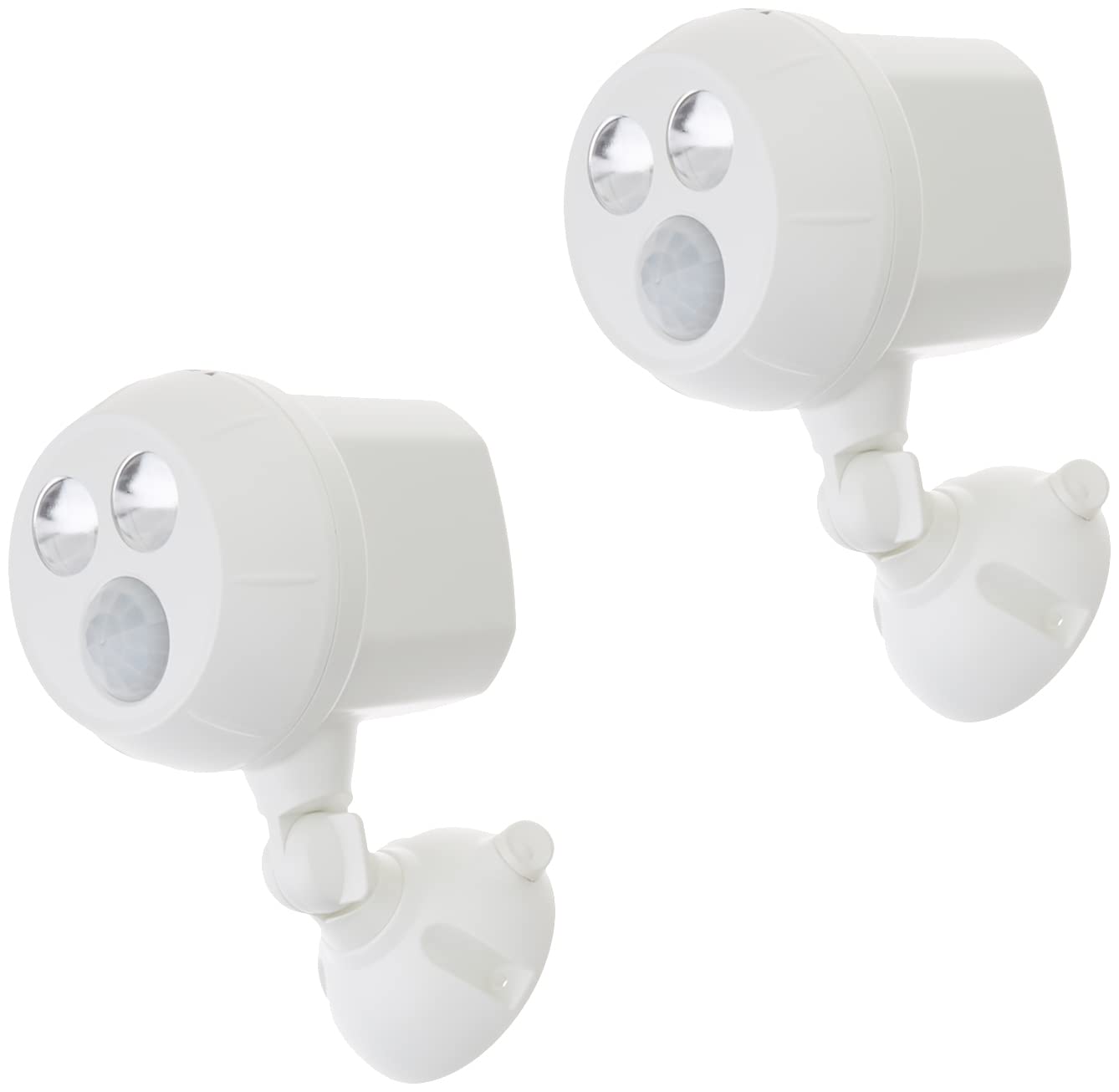 Beams MB380 400 Lumen Wireless Battery Powered Motion Sensing Ultra Bright LED Spotlight, 2-Pack, White