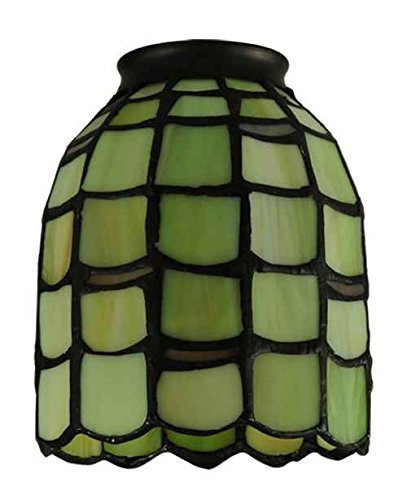 Meyda Tiffany 4 Inch Multi Glass Sea Scallop Shade Ceiling Fixture