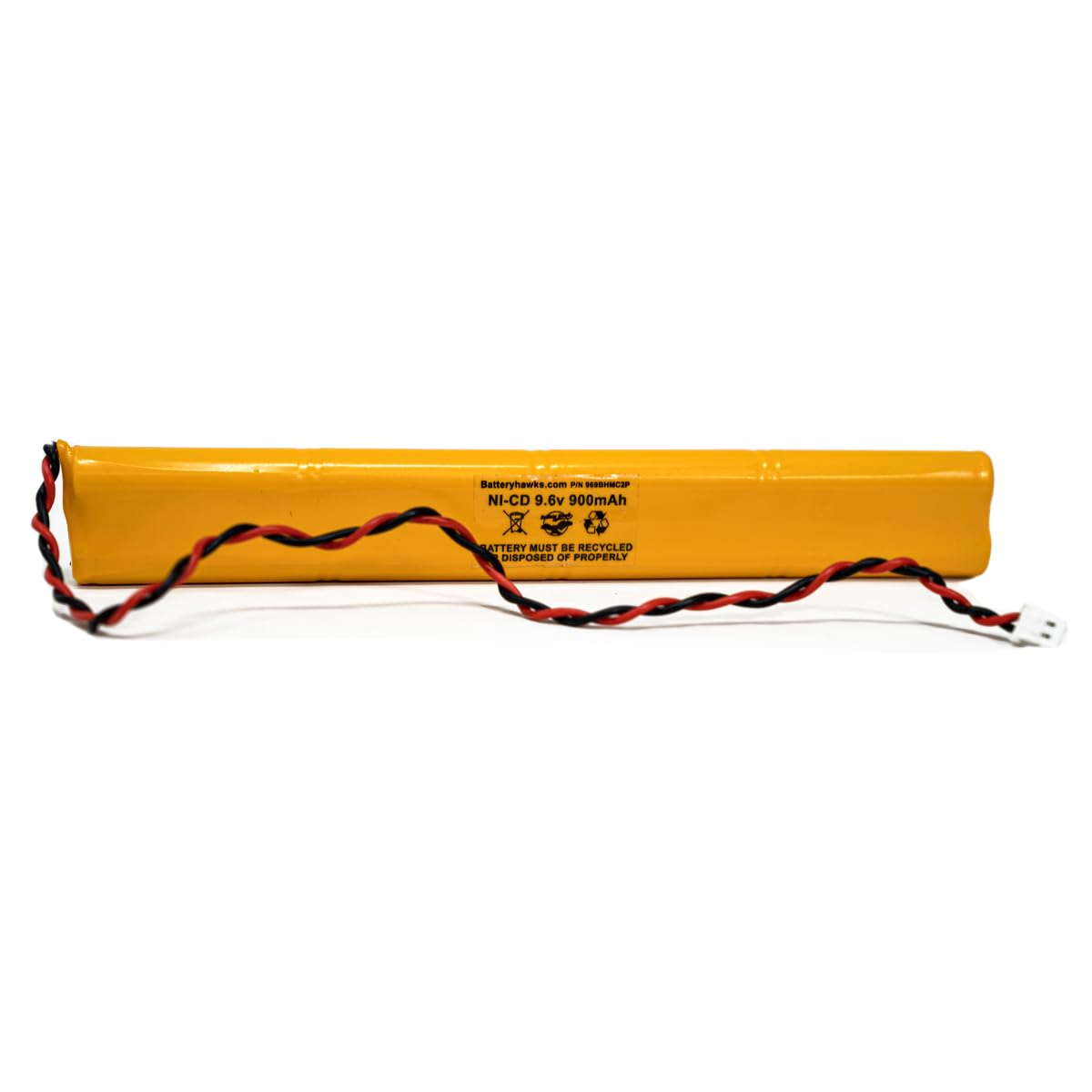 BBAT0043A Unitech BAT9.6V700 AA900MAH 9.6V ELB-B003 Lithonia ELB-B004 9.6v 900mAh Ni-CD Battery Pack Replacement for Exit Sign E