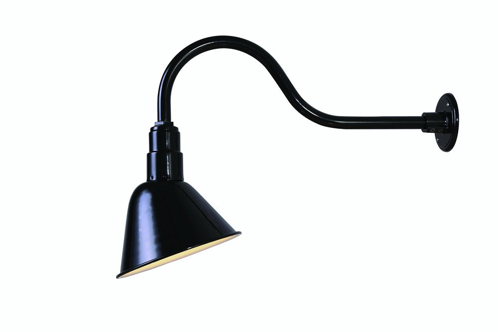 Canarm Outdoor Barn Light, Aluminum, 10 Inch, Black, Model BL10WACBK