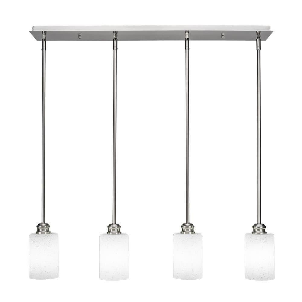 Edge 4 Light Linear Pendalier In Brushed Nickel (1156-Bn-310)