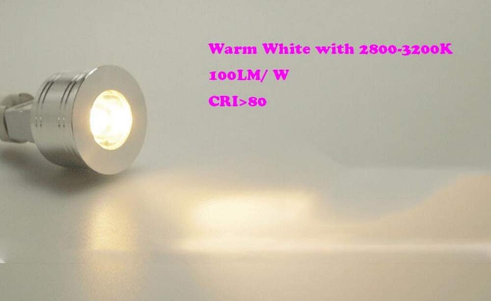 K JINGKELAI MR11 LED Spotlight Bulbs 1W, Warm White 3000K, 8 Pack, GU5.3 Bi-Pin Base, 90 LM,