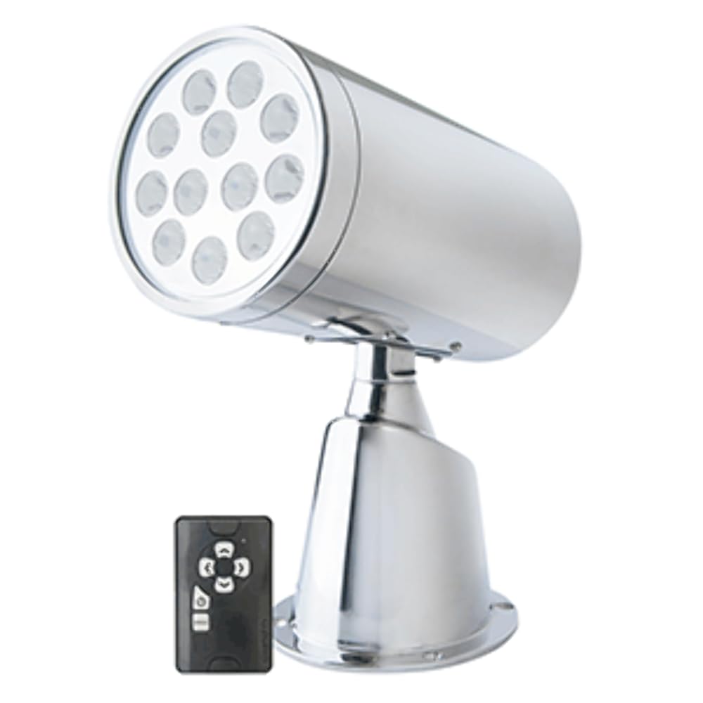 Marinco 23050A Ip67 Led Stainless Steel Spotlight With Remote - White, One Size