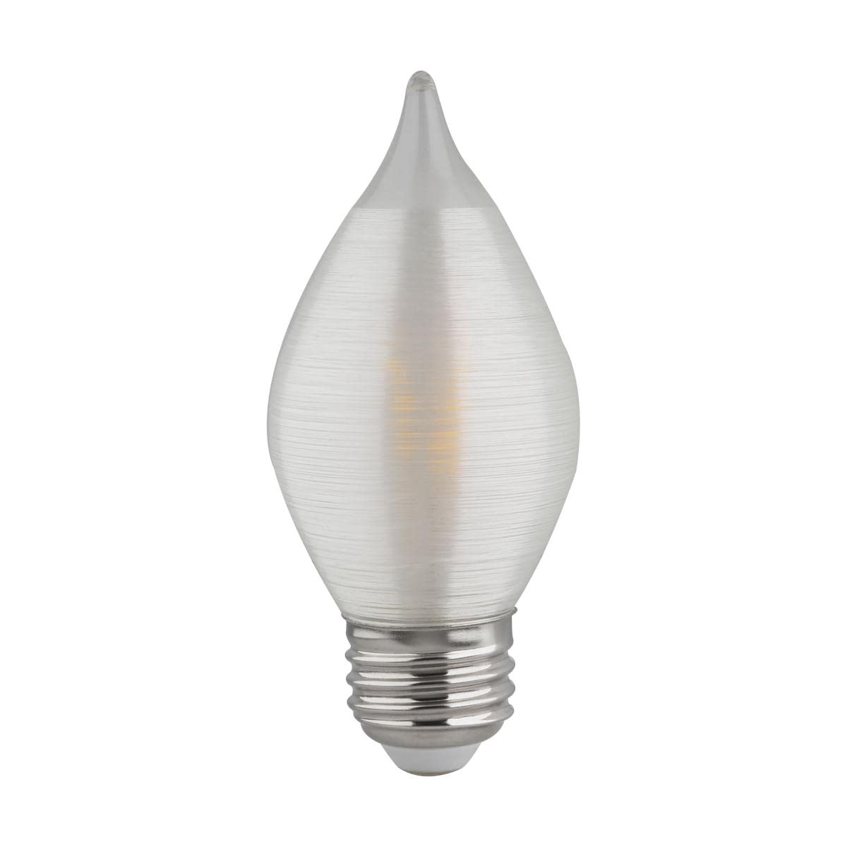 Satco S23413 Medium Light Bulb, Glass, Spun Finish