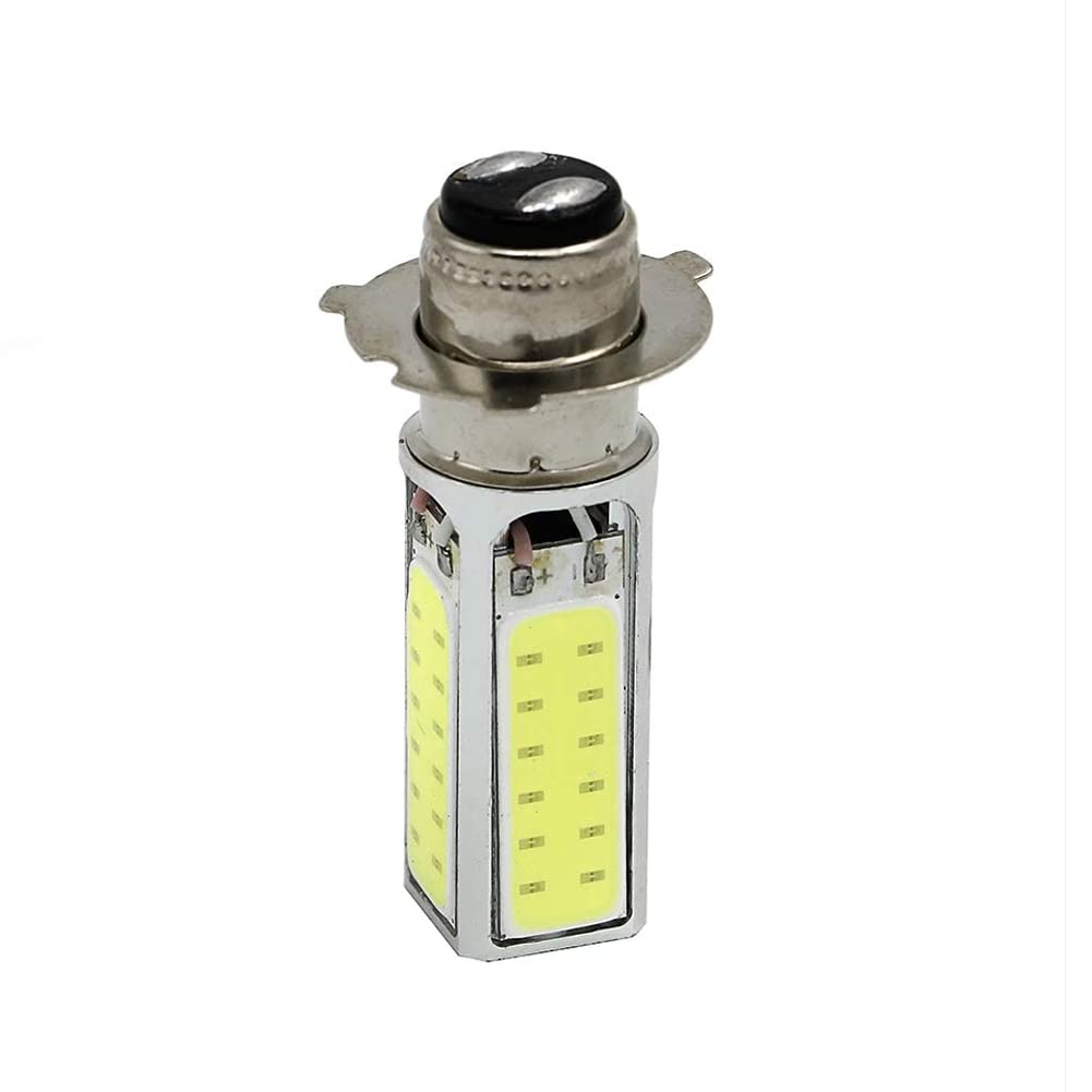 AUTOVIC COB Light Bulb 6000K, Model Cos-M03-PJ-12V, White Aluminum, Compatible with Honda ATC & TRX Models