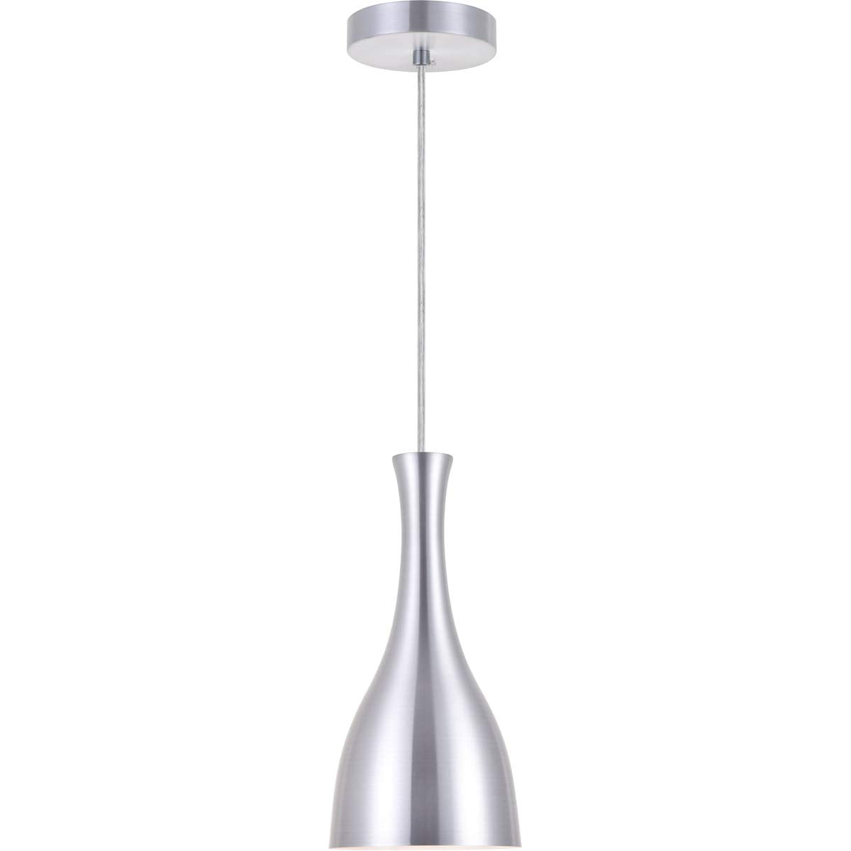 Living District Aiken 1-Light Modern Aluminum Pendant In Burnished Nickel
