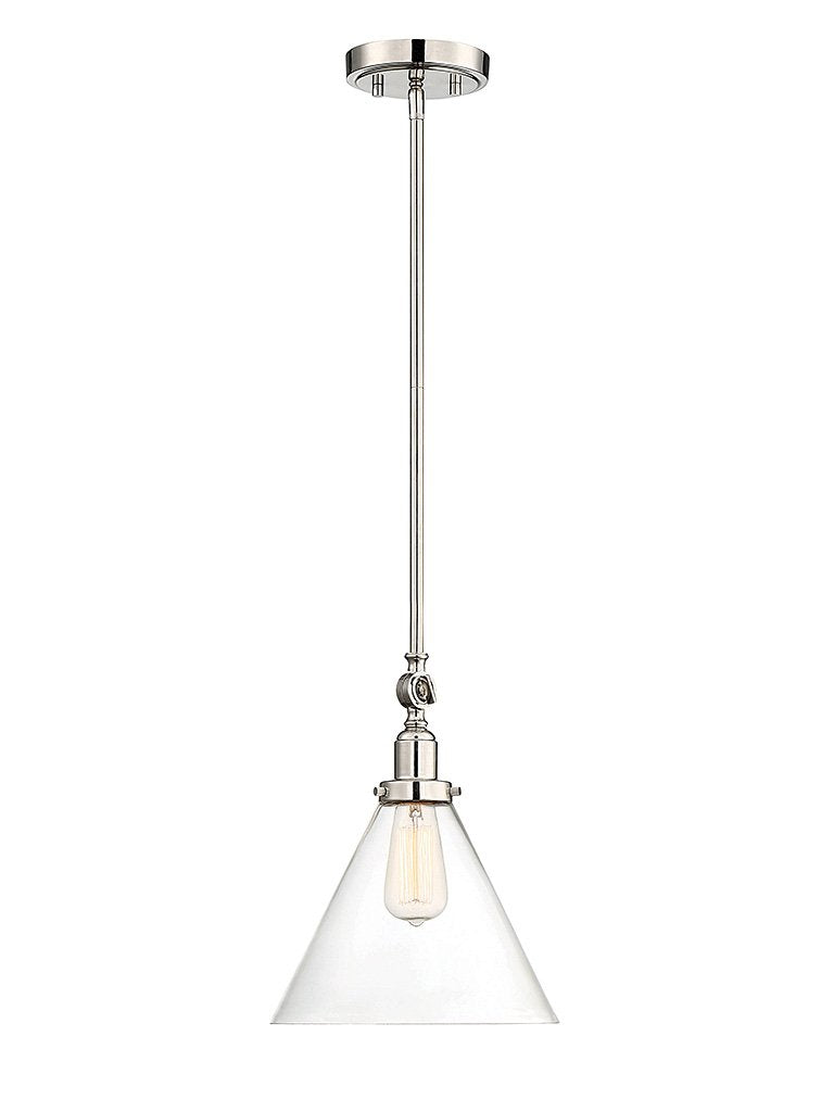 Savoy House 7-9132-1-109 Drake 1-Light Pendant in Polished Nickel
