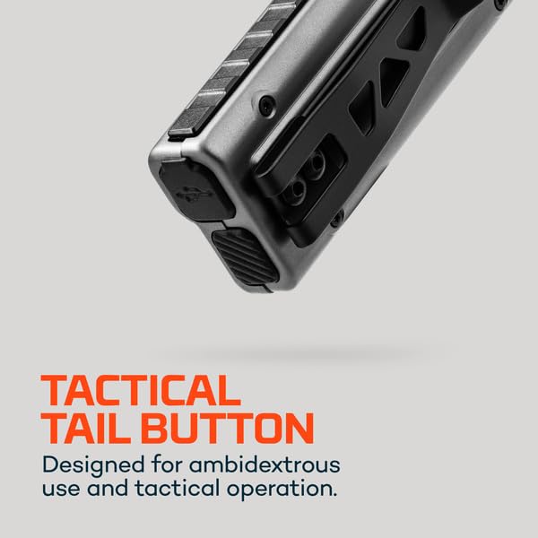 NEBO Edge 2K Pocket Light | 2000 Lumens, 5 Light Modes, Tactical LED Flashlight with Powerful Defensive Strobe, Rechargeable Des