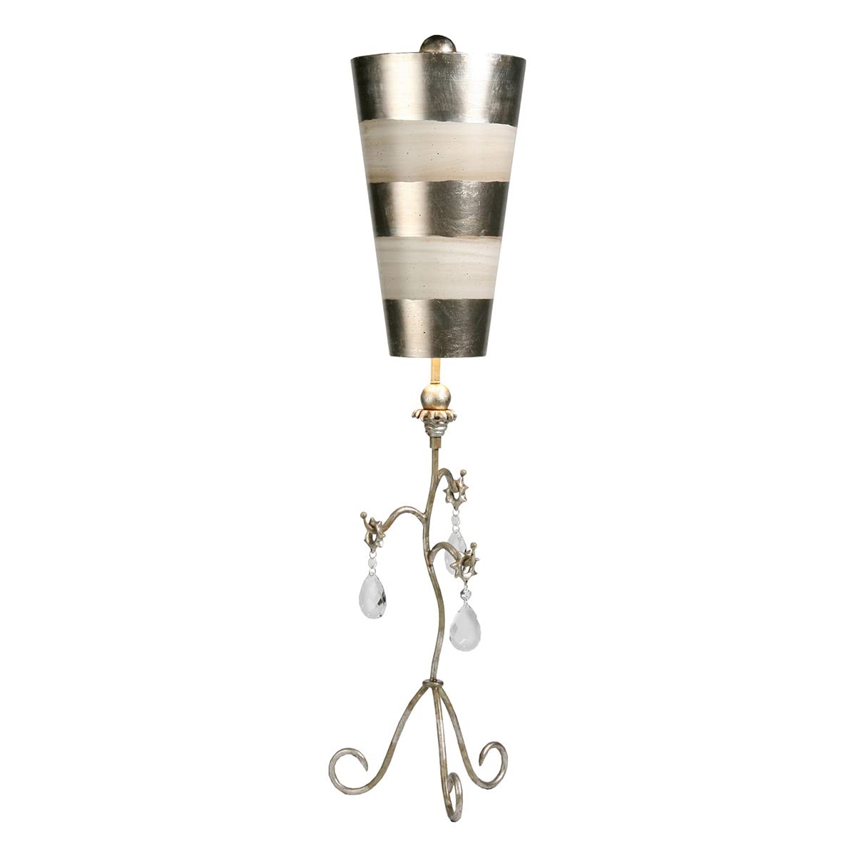 Flambeau Lighting TA1039 Tivoli Table Lamp, Silver
