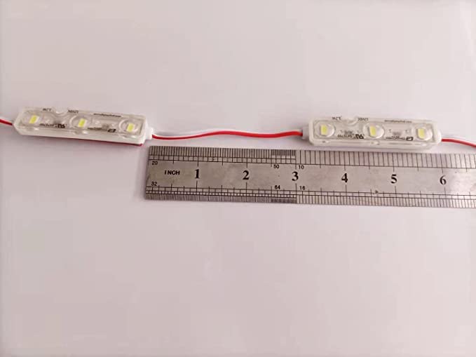 Q Qingchen Led Module Red 12V Dc 1.2W 25Ft 50Pcs/Chain 5630Smd Module Strip Light For Lightbox Letter Advertising Signs With Tape Adhesive Backside (100Pcs Pack)