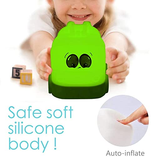 Tianhaixing Night Light Kids Led Bedside Lamp - Cute Car Design, Rgb Colors, Rechargeable, Touch & Remote Control, White, Model Thx883