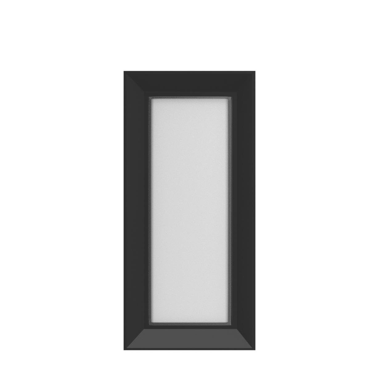 ledmo Outdoor Wall Lights - 1800Lm Waterproof Porch Light - 6000K Bright Black - 2 Pack, Rectangle Design, Model LED1289B