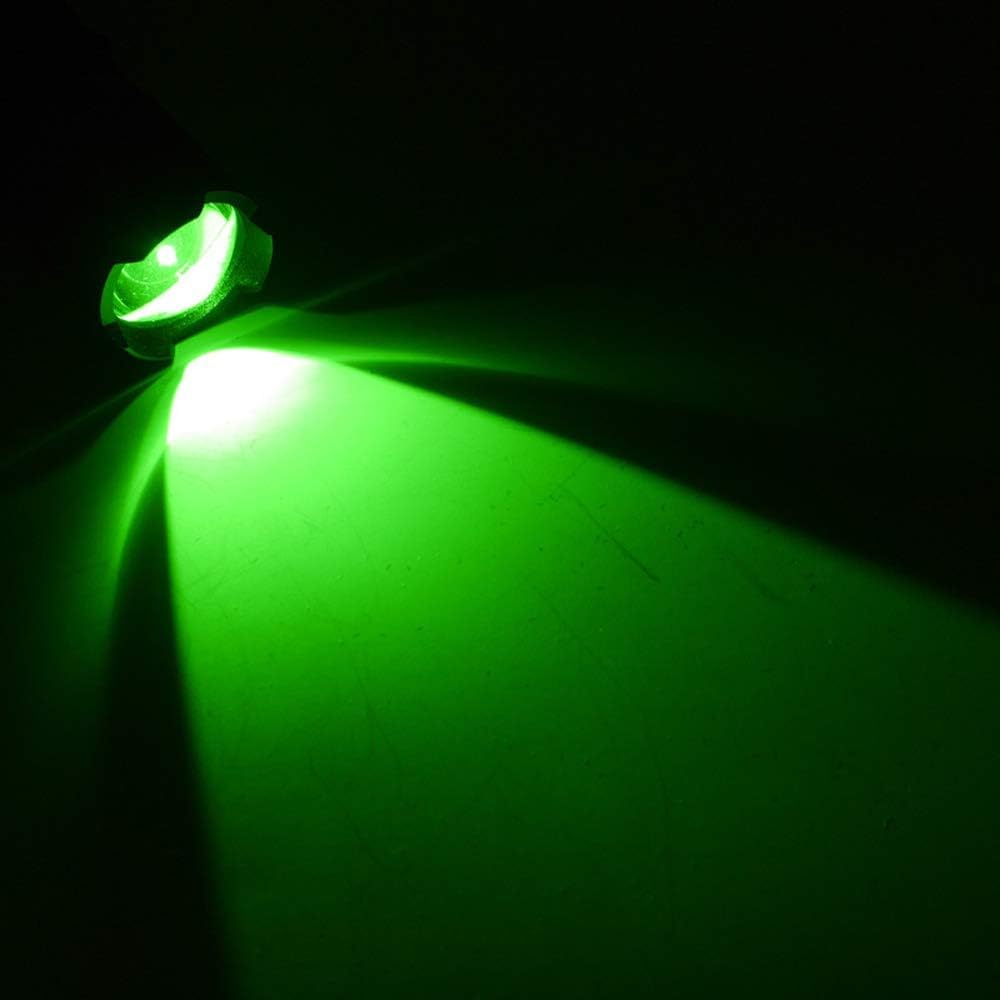 RaySoar 4 Pack Green LED Flashlight - 150 Yard Range, Aluminum, Model SK68-Greenlight-1M for Night Observation