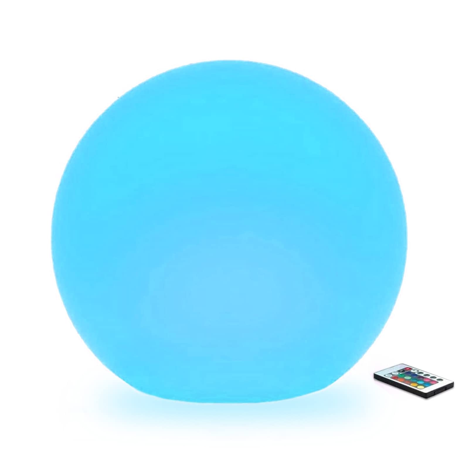 Censinda 10-Inch Led Glowing Ball Light, 16 Colors, Rechargeable Mood Lamp With Remote Control