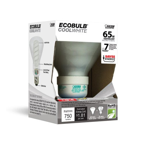 Feit Electric ESL15BR30/ECO/41K 65-Watt Equivalent Reflectors CFL Bulb