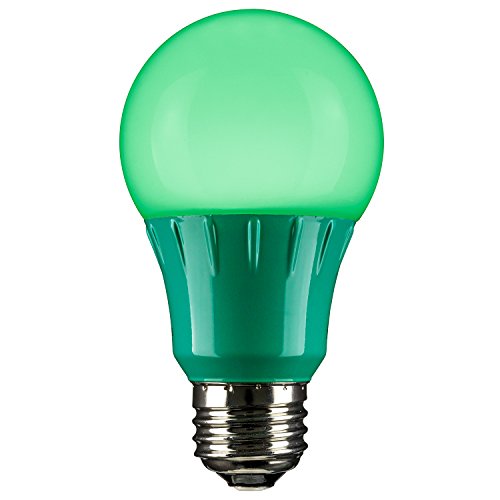 Sunlite 80146 Led A19 Colored Light Bulb, 3 Watts (25W Equivalent), E26 Medium Base, Non-Dimmable, Ul Listed, Party Decoration,