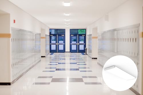 Lithonia Lighting Truwrap 4 Foot Led Ceiling Light Fixture  Low-Profile Wraparound Led Shop Light  Adjustable Lumens  Selectable Warm White/Cool White/Daylight Color  Flat Diffuser  Wide Width