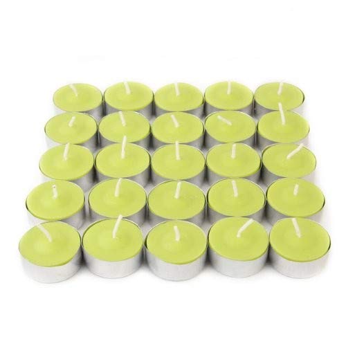 Zest Candle 100-Piece Tealight Candles, Lime Green Citronella