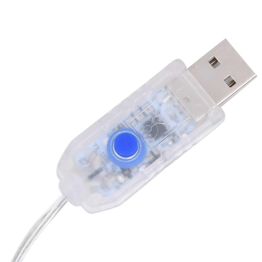Vidaxl Star And Moon Fairy Lights - 138 Led Cold White - Remote Control - 8 Modes - Indoor & Outdoor Christmas Décor