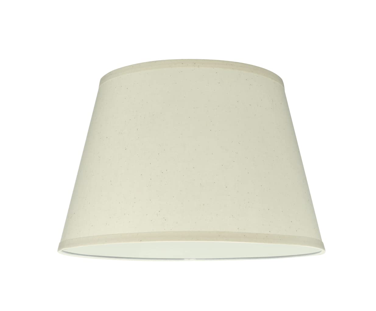 Aspen Creative 58802A, Empire Uno Lamp Shade, Off White, 10&quot; Top X 14&quot; Bottom X 9.5&quot; Slant Height, Slip Uno 33Mm