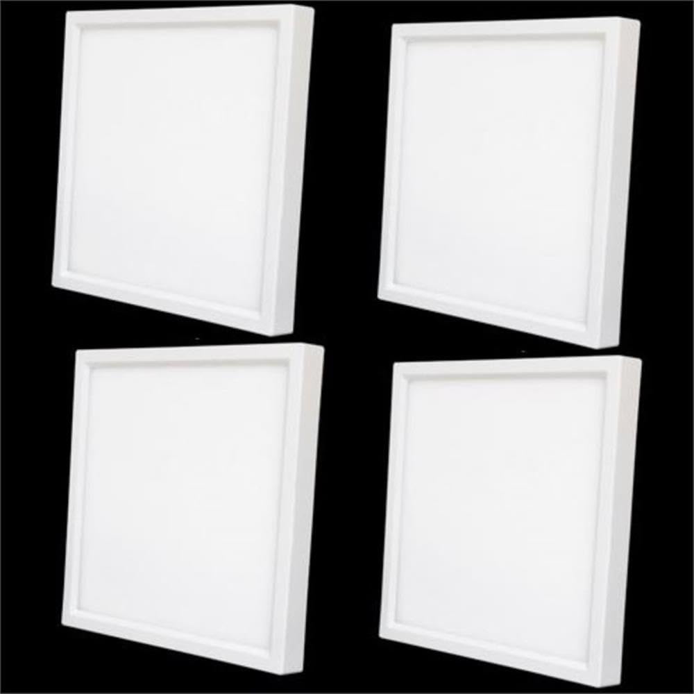 Elitco Lighting 7" 15W 3000K Slim Recessed Led Disk Light In White (Set Of 4)