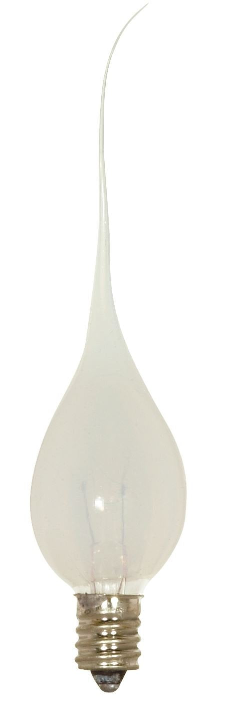 Satco Candelabra Light Bulb, Glass, 2.50 inches, Model S4520, Color Finish