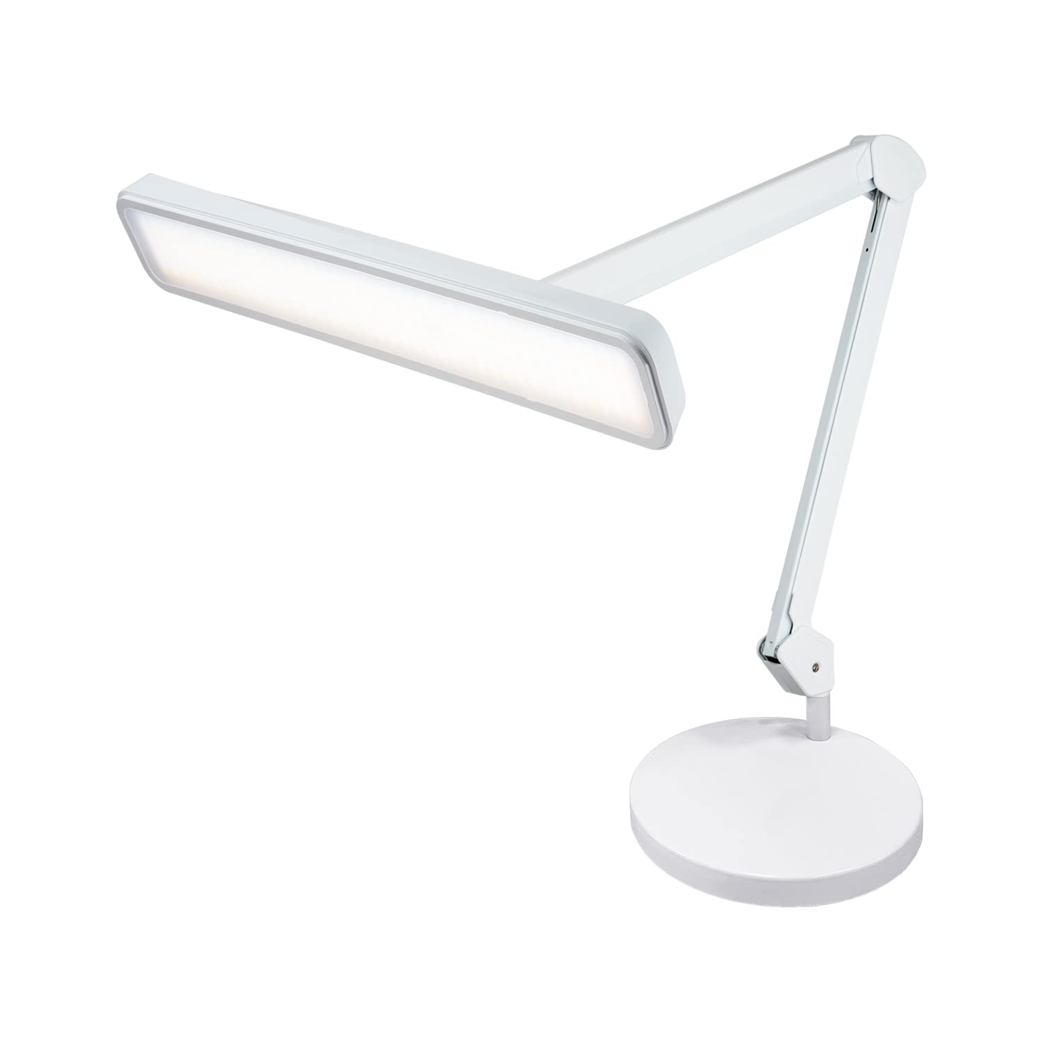 Neatfi XL LED Task Lamp, 2500 Lumens, Dimmable, Eye-Caring, 30W, White, Model 9505LED-TS1-AH