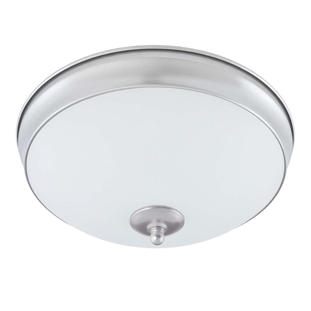 Good Earth Lighting Legacy 11-inch LED Flush Mount - Satin Nickel, Dimmable, 1108 Lumen, 3000K, 50,000 Hour Rated Lamp Life
