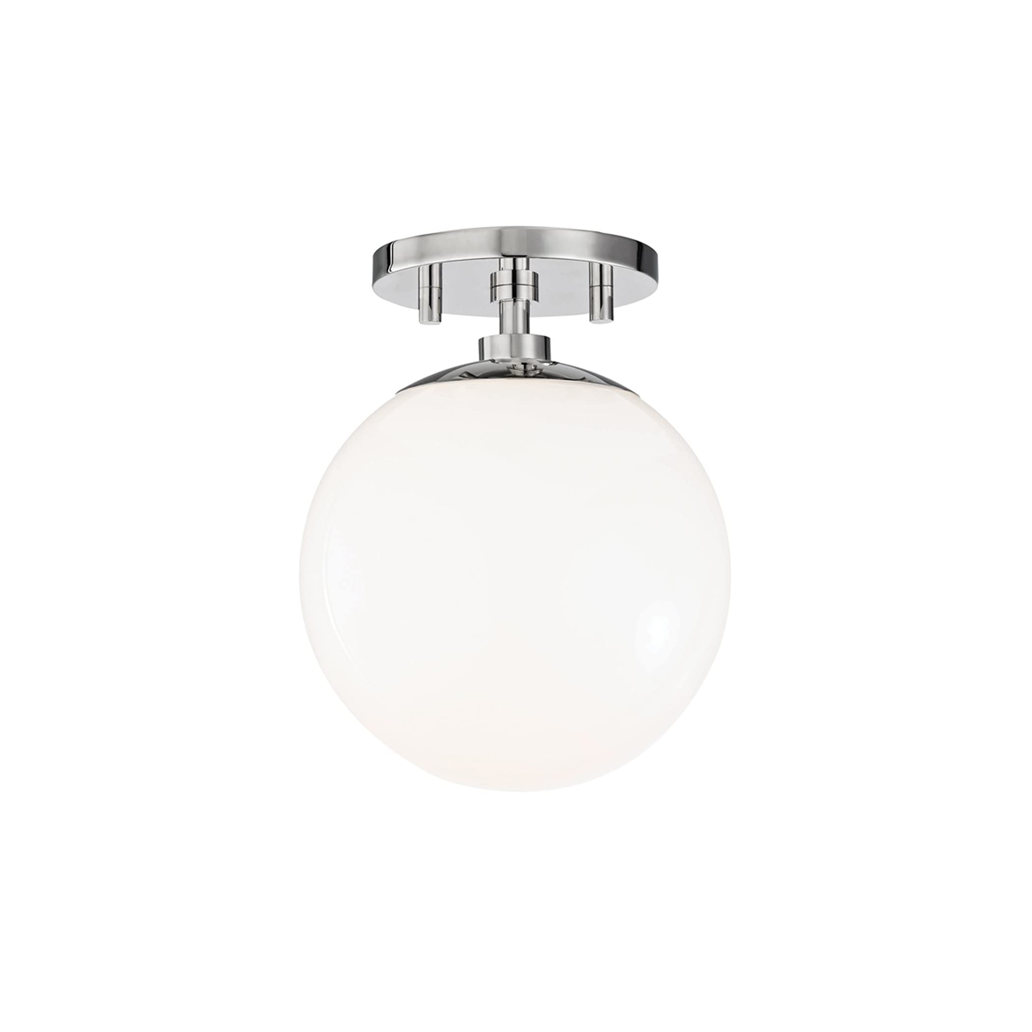 Mitzi H105601-PN Stella - 1 Light Semi Flush 9 inches Tall and 7 inches Wide - Polished Nickel