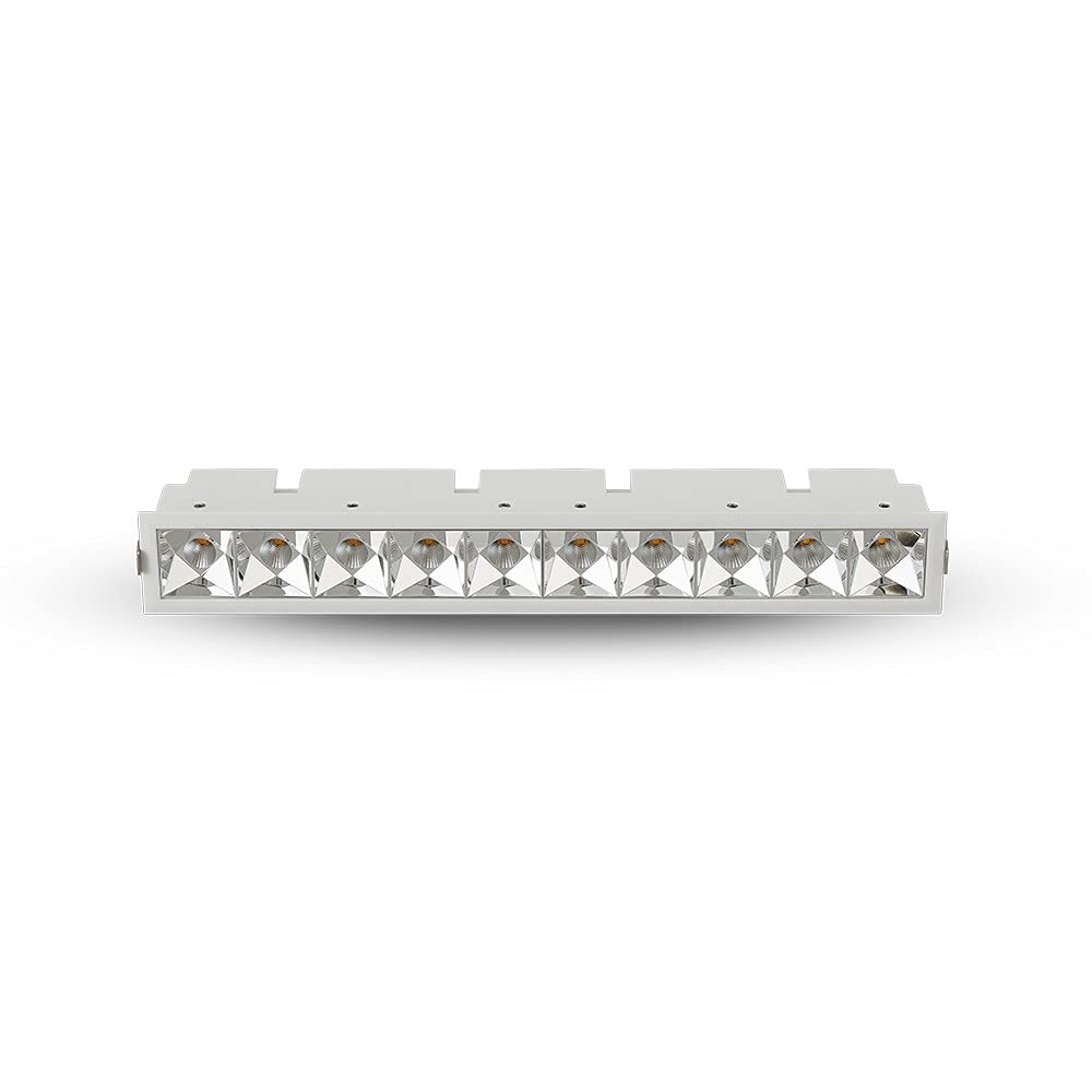 Vonn Lighting Rubik 10-Light Integrated Led Etl Certified Fixed Recessed Downlight With Trim, Beam Angle 34, White