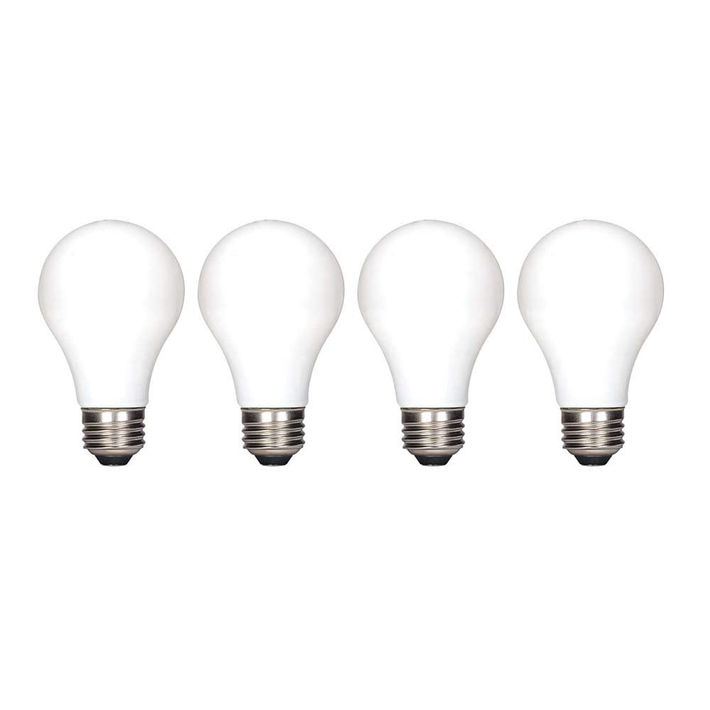 Satco Medium Light Bulb S21714, Frosted White Glass Finish