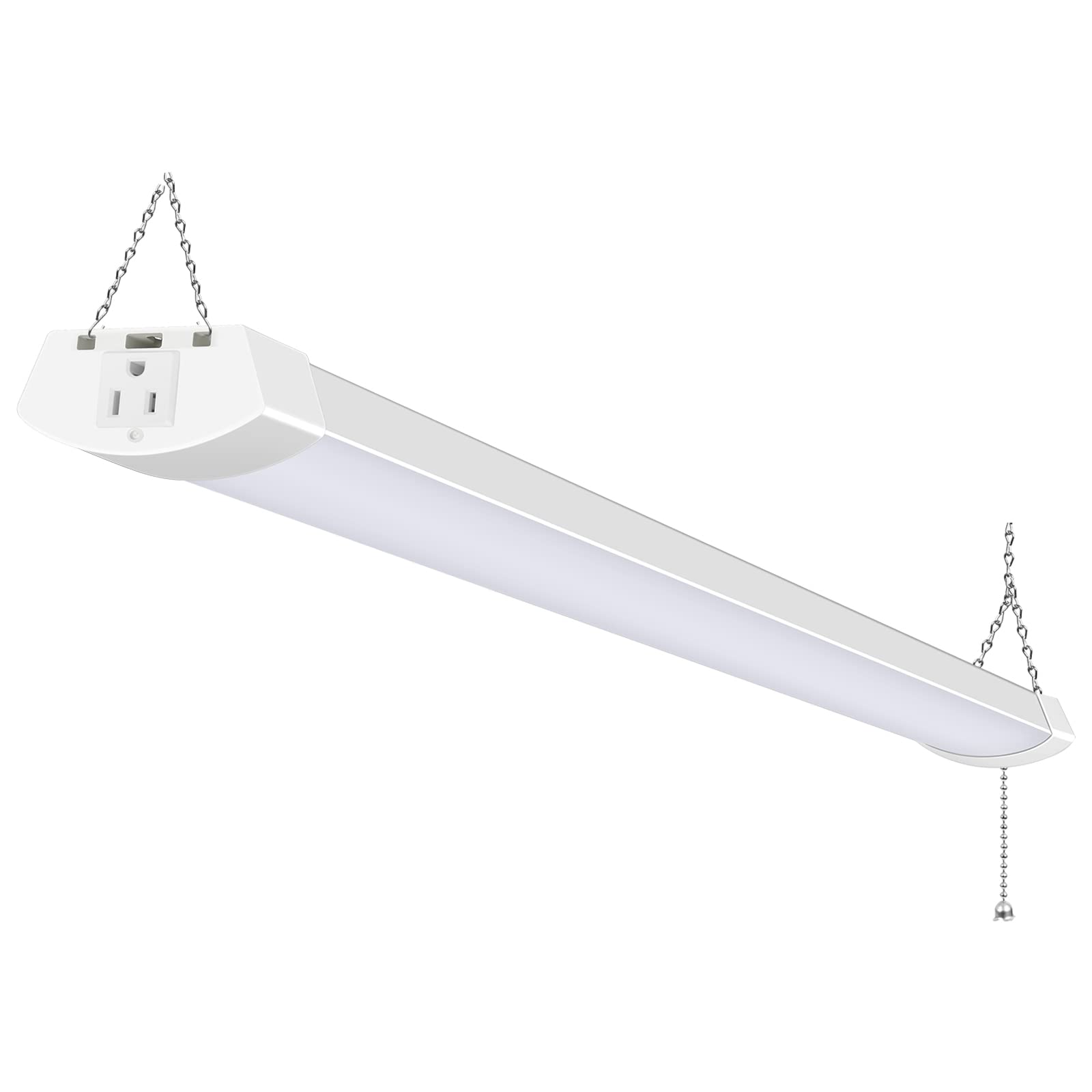 hykolity 4FT LED Shop Light 120W, 13000lm, 5000K, Linkable, Plastic, Model SLA-1115, White