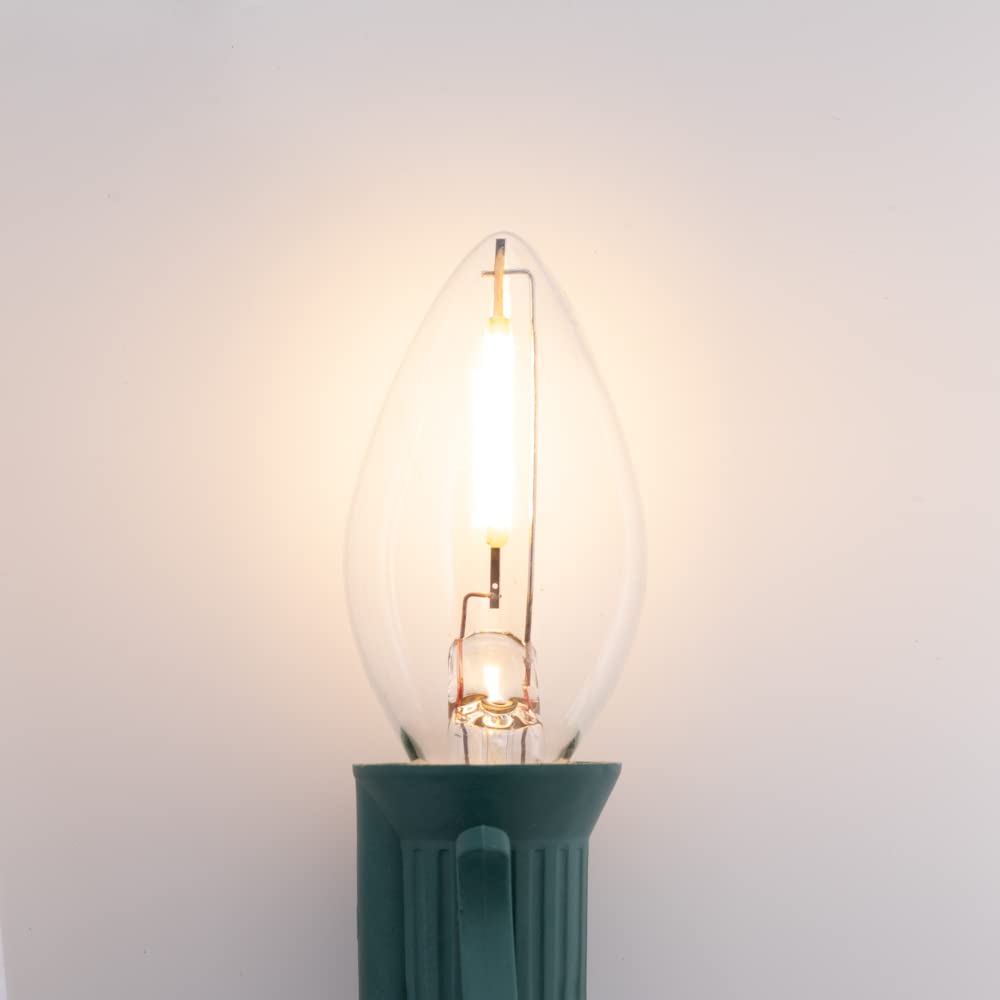Creative Hobbies Led Night Light Bulbs, 4W 5W 6W 7W Incandescent Equivalent, C7 Candelabra Base, Indoor And Outdoor Christmas Li