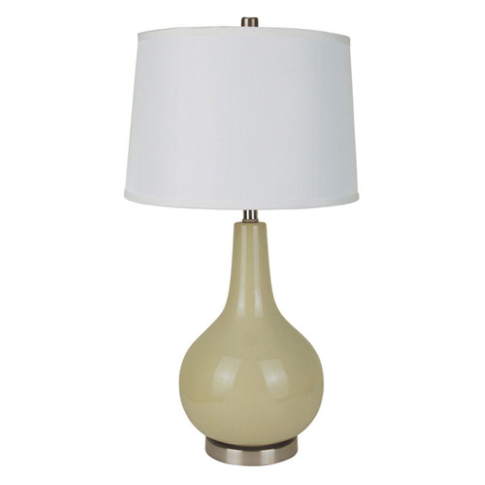 Ore International 6202Be Ceramic Table Lamp, Beige