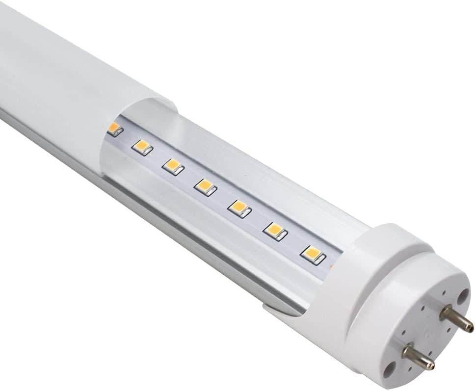 Lightingwill Led T8 Light Tube 2Ft  Natural White 4000K  Dual-End Powered Ballast Bypass  1000Lumens 10W 4W Fluorescent Equivalent  Frosted Cover  Ac85-265V Lighting Tube Fixtures  1 Pack