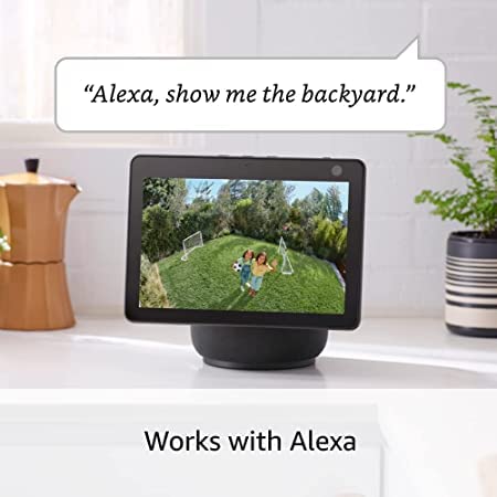 Ring Spotlight Cam Plus, Plug-in | Two-Way Talk, Color Night Vision, and Security Siren (2022 release) | 3-pack, Black