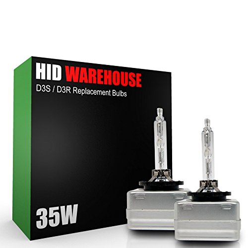 HID-Warehouse HID Xenon Replacement Bulbs - D3S/D3R/D3C - 6000K Light Blue - 1 Pair