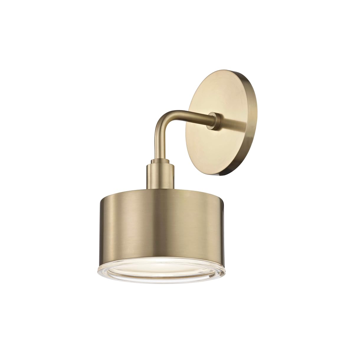 Mitzi H159101-AGB Nora - 1 Light Wall Sconce 9.5 inches Tall and 5.25 inches Wide - Aged Brass
