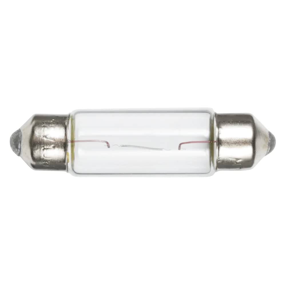 Ancor 522112 Marine Grade Electrical Light Bulb (Festoon End Cap  12-Volt  15-Watt  .97-Amp  Clear  2-Pack)