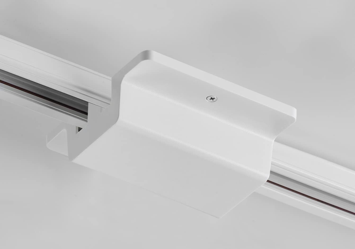 Vanoopee H Track Floating Canopy Connector - White Aluminum For Halo Track Lighting