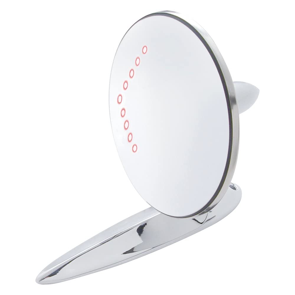 United Pacific C555728-LEDCVX Passenger Car Convex Exterior Mirror with LED Turn Signal Arrow