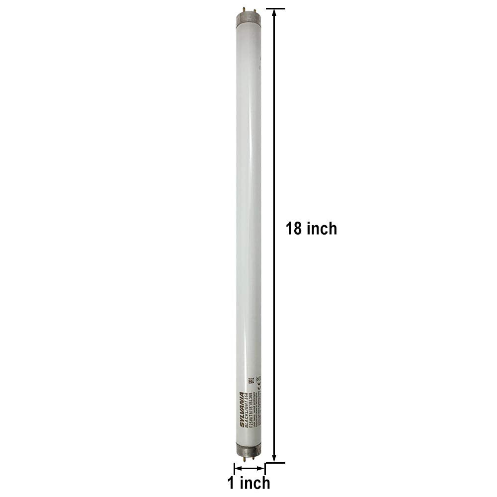 SYLVANIA F25T8 Black Light Fluorescent Tube - 18in, Copper, 1 Count (Pack of 1), Model 046135217036