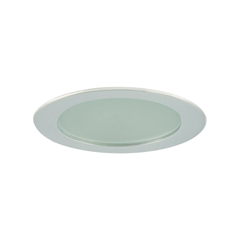 Jesco Lighting TM209CH 5&quot; Flat Shower Trim, Chrome Finish with Frosted Glass