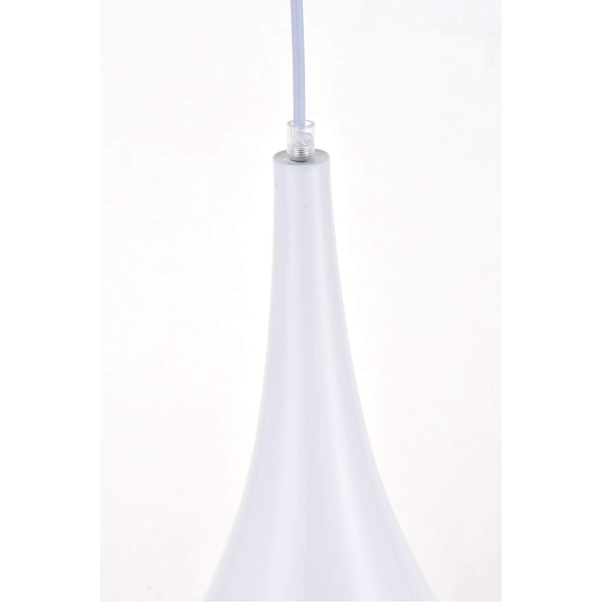 Living District Nora White Aluminum Pendant Light - 1 Light Fixture