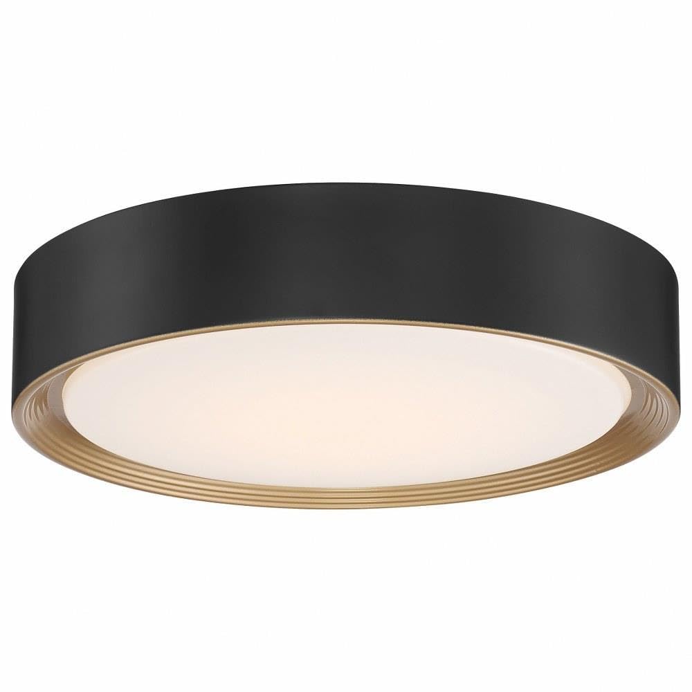 Access 49970LEDD-MBL/ACR Transitional LED Flush Mount from Malaga Collection in Black Finish,