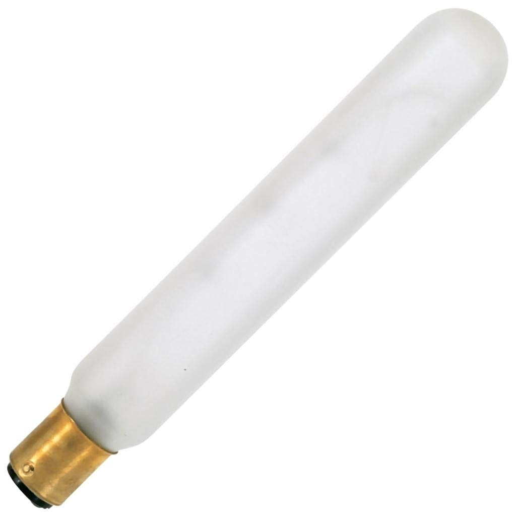 Satco S3249 130V Dc Bayonet Base 25-Watt T6.5 Light Bulb, Frosted