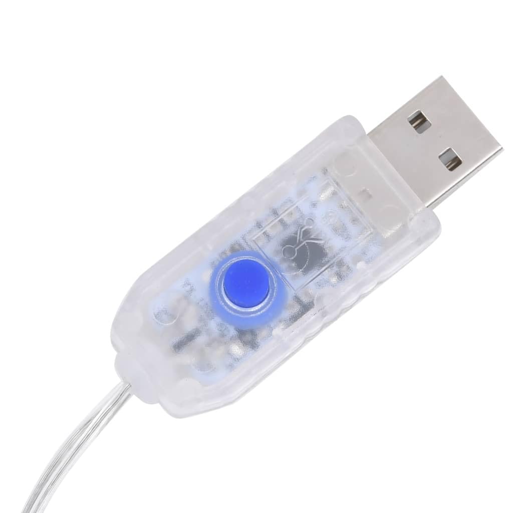 Vidaxl Led Curtain Fairy Lights 1.2"X1.2" 300 Led Colorful 8 Function
