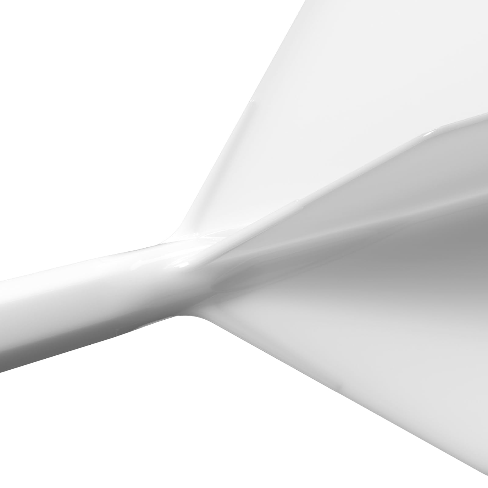 CUESOUL Integrated Dart Shaft and Flight, Big Wing Shape, S-23mm, Solid White